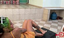 Morena Uses Feet For Handjob And Gets Cummed