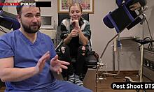 School resource officer Ava Siren passionately explores the student body in her office, moaning and gagging on his cock while he fucks her shaved pussy deep.