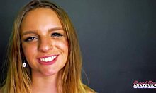 petite brunette stella 2 rubs her pussy and deepthroats a hard big boner