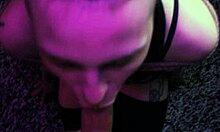 Ropes bind me tight, sucking his dick