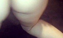 Young latina bride in robe poses seductively for homemade video