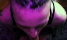 Ropes bind me tight, sucking his dick