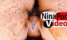 Ebony MILF Girl Masturbates to Intense Squirting Orgasm with Dildo and Wet Pussy