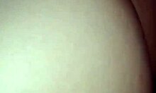 Young latina bride in robe poses seductively for homemade video