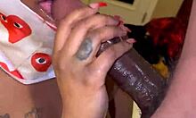 Masked Deep Throater Takes Big Black Cock In Sloppy Blowjob