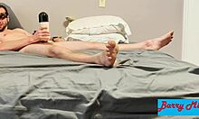 she edges herself while sucking on a vibrating blowjob toy