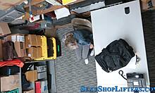 naughty shoplifter, you got cummed all over