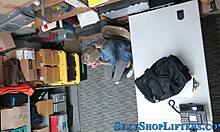 naughty shoplifter, you got cummed all over