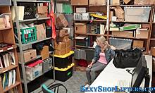 naughty shoplifter, you got cummed all over