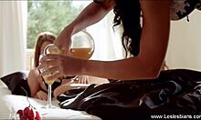 cute lesbian babes from eastern europe fingering each other passionately