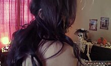 Step mom associate allys step daughter almost caught by step dad