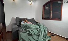 The husband watches his wife get fucked by a big black cock in their homemade scene