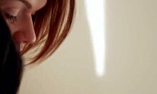 cute lesbian babes from eastern europe fingering each other passionately