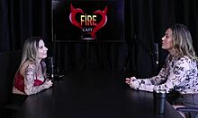 Women submitting others in sensual games commenting on social censorship angélica morango on sheer red