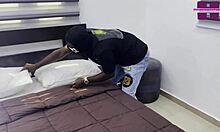 Horny Ebony Teen Offers Big Ass for Monster Cock Fuck in Red Scene