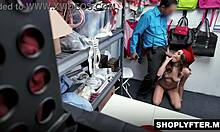 Shoplifter Selina Bentz Shows Officer Her Deepthroat Skills At Work!