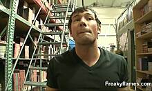 big tit bitch screams as her shaved pussy gets licked and fucked hard!!