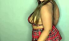 i try on some lingerie in front of the camera