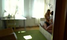 Hot step sisters caught kissing in amateur threesome blowjob and cum play!