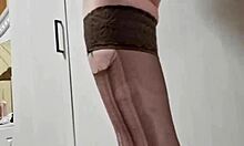 teen elza kom dominates with feet and strapon in bdsm play