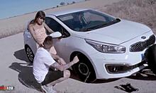 young skinny latina michy perez gets fucked by kevin white roadside