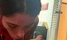 My Latin girlfriend eagerly sucking my cock