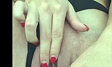 while boyfriend drives i tease him playing with my toy and cum all over his car seat