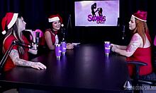 Isadora closel swings with tifany rocha and raphaela savanah part 3 on sheer red