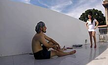 I accidentally disrupted the boy's construction work