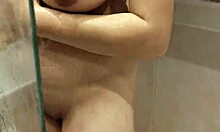 my step sister lets me watch her shower, loves being watched