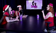 Isadora closel swings with tifany rocha and raphaela savanah part 3 on sheer red