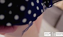 MY18TEEN 18+S - BEAUTIFUL GIRL WITH SMALL 18+ TITS AND PALE SKIN FINGERING HER PUSSY