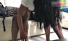ebony student with perfect ass fucks the teacher for good grades