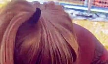 In the park, she swallows my cum