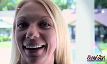 Milf Montana fingers deeply, rubs hard cock