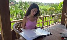 She asks, 'Want to see me eat a burger with cum on my face?'