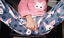 Horny Teen 18+ Stepdaughter In Pajama Small 18+ Boobs Teasing Masturbate Pussy