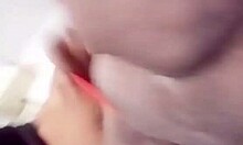 Amateur Shaved Pussy Teases With Monster Cock