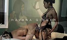 Ebony slut havana ginger straps on and fucks busty maserati