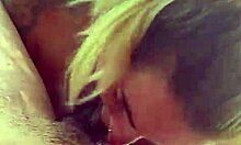 In the park, she swallows my cum