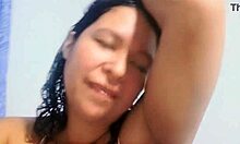 Latina wife humiliates cuckold husband with dirty talk