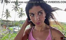 She asks, 'Want to see me eat a burger with cum on my face?'