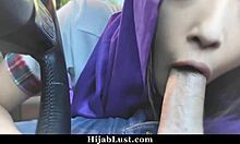 Muslim Teen Alexia Anders Sucks Boyfriend's Cock In Car