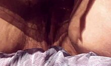 Hairy mature woman flashes upskirt on the carriage in part 2