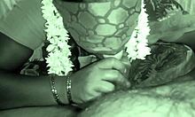 Indian aunty gives servant blowjob