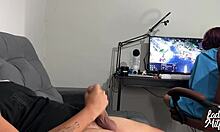 I caught him jerking off while gaming, so I joined in