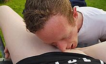 Foot job and pussy gushing good time