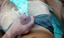 me and my friend seduce a big cock boy in the pool