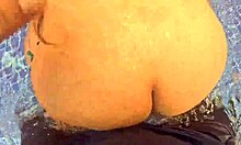 i love fucking this milf's big ass in the pool, her tight pussy dripping wet