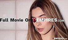 Petite Molly Little Teases in Red Lingerie Before Getting Nailed